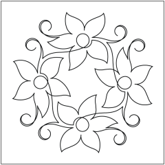 Spider Lily - Block - Stencil