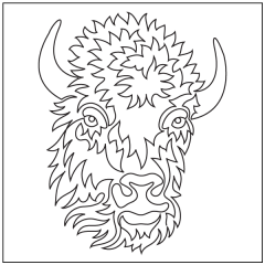 Bison Head - Motif