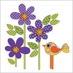 Daisy Dotz - Small - Violet - Applique