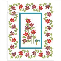 Daisy Dotz - Large - Red - Applique Quilt