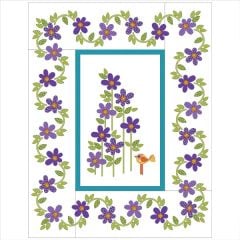 Daisy Dotz - Large - Violet - Applique Quilt