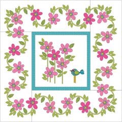 Daisy Dotz - Medium - Pink - Applique Quilt 