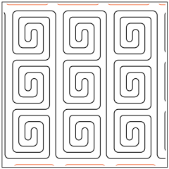 Greek Key - Standing #1 - Pantograph