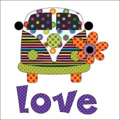 Love Bus - UE Basix - Applique