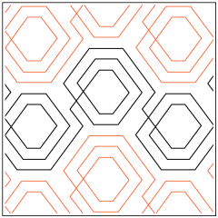 Scottish Plaid - Hexies - Pantograph