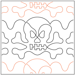 Skull and Crossbone - Border - Pantograph