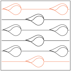 Wavy Raindrops - Sashing - Pantograph